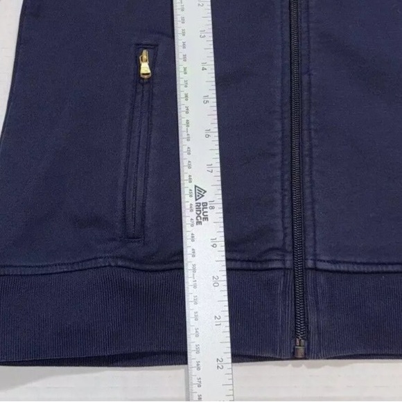 LRL Ralph Lauren Active Jacket, Petite SP Navy Blue/Red, Full-Zip Stylish Fit - Picture 6 of 15